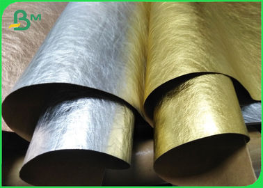 Prewashed / Full Washed Kraft Fabric Paper 0.55mm Gold Silver Rose Gold Color