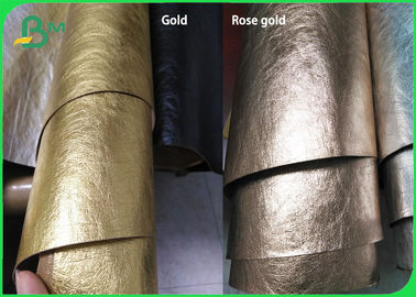 Prewashed / Full Washed Kraft Fabric Paper 0.55mm Gold Silver Rose Gold Color