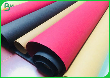 0.55mm Hard Structure Washable Kraft Fabric For Handbags Material