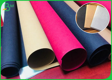 0.55mm Hard Structure Washable Kraft Fabric For Handbags Material