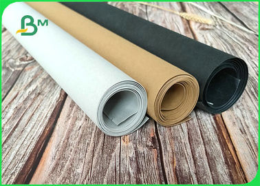 Red Black Color Waterproof Kraft Paper Fabric Roll For Storage Bag 150cm Width