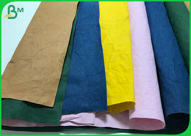 Decomposable Eco - Material Washable Paper Fabric 0.55MM 0.8MM For Fashion Bag