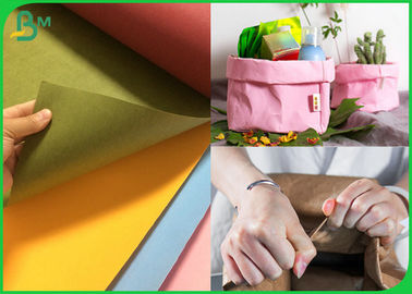 0.55mm Degradable Pink Color Washable Kraft Fabric For Paper Bags