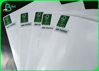 PE Laminated White Paper Glossy Coated Base Paper 80gsm + 10g