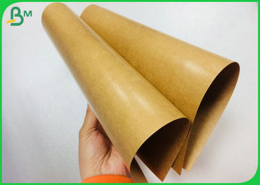 300g Foodgrade Oilproof Brown Kraft PE Coated Paper For Lunch Box Or Tray