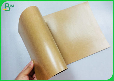 300g Foodgrade Oilproof Brown Kraft PE Coated Paper For Lunch Box Or Tray