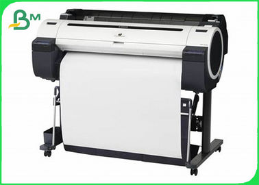 White 20lb CAD Plotter Paper For Inkjet 24&quot; X 150' 4 Rolls Per Carton