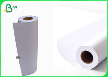 White 20lb CAD Plotter Paper For Inkjet 24" X 150' 4 Rolls Per Carton