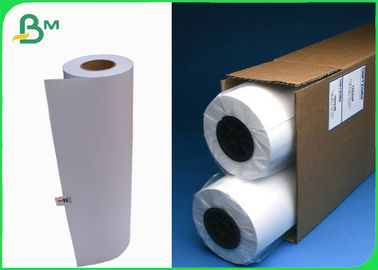 White 20lb CAD Plotter Paper For Inkjet 24" X 150' 4 Rolls Per Carton