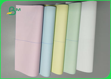 Uncoated 48g 50g Color Carbonless Paper Sheet For Bank Smooth