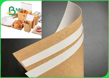 Food Grade &amp; Greaseproof PE Coated Kraft Paper For Pakaging Fast Food 300g 325g