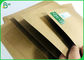 Foldable 300G Unbleached Kraft Liner Board Food Contact Brown Paper Sheet