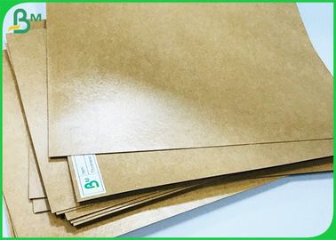 Waterproof 15g Glossy PE Laminated 250G Food Contact Kraft Paper For Packaging Carton