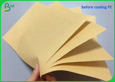 45gr 47gr Brown Kraft Food Packaging Paper Roll With 1 Side PE Coating