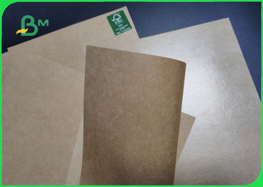 High Stiffiness 45gsm Coating Brown Kraft Paper Roll For Food Packaging