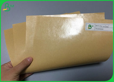 FDA Polythene 1 Side Coated Kraft 140g PE Coated Paper For Fast Food Wrapping