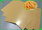 FDA Polythene 1 Side Coated Kraft 140g PE Coated Paper For Fast Food Wrapping