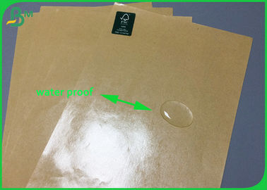 FDA Polythene 1 Side Coated Kraft 140g PE Coated Paper For Fast Food Wrapping