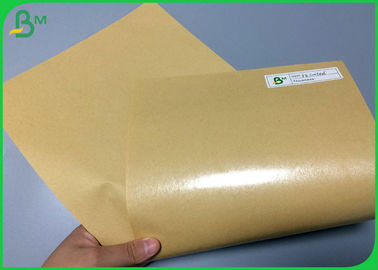 FDA Polythene 1 Side Coated Kraft 140g PE Coated Paper For Fast Food Wrapping