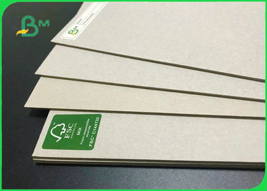 Hard Stiffness 0.9mm 1.2mm 1.4mm Grey Chipboard In Sheet For Box Packaging