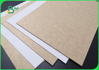 325g 365g White Coated Kraft Back Board For Take Away Boxes Food Safe