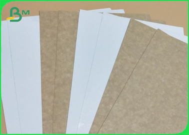 240GSM 250GSM 300GSM White Craft Paper Rolls &amp; Sheets Brown Back For Bags