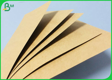 Food Grade Brown Kraft Paper For Take Away Boxes Tear Resistant 300gsm 350gsm