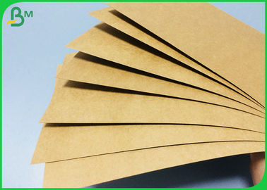 Food Grade Brown Kraft Paper For Take Away Boxes Tear Resistant 300gsm 350gsm