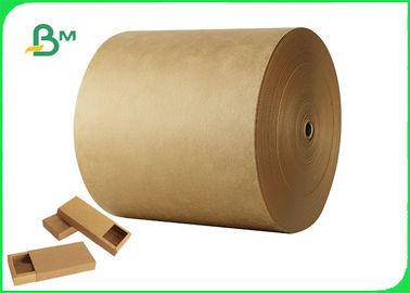 Food Grade Brown Kraft Paper For Take Away Boxes Tear Resistant 300gsm 350gsm