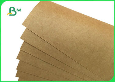 Food Grade Brown Kraft Paper For Take Away Boxes Tear Resistant 300gsm 350gsm