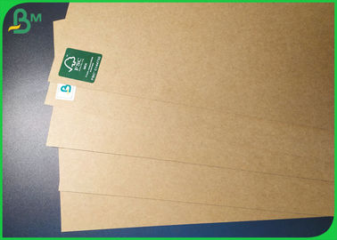 High Stiffness 126gsm Recycled Brown Kraft Paper For Making Wrapping Boxes