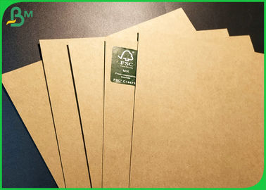 High Stiffness 126gsm Recycled Brown Kraft Paper For Making Wrapping Boxes