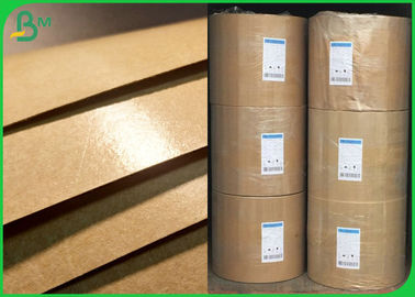 Natural Brown 300gsm+15g PE Coated Kraft Paper Roll For Food Wrapping Boxes