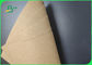 100% Purely Fabric 0.8mm Printed Washed Kraft Paper Sheet For Luggage Durable