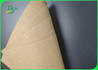 100% Purely Fabric 0.8mm Printed Washed Kraft Paper Sheet For Luggage Durable