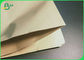 Recylabed Unbleached Brown Kraft Paper Roll 65gsm 110gsm 120gsm 30&quot; 48&quot;