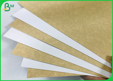 FDA Approved 250g 365g White Lined Coated brown Back Kraft Liner Board For Food Package