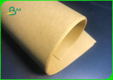 40gr - 70gr Natural Clean Yellow Kraft Paper Roll For Food Packing Bag