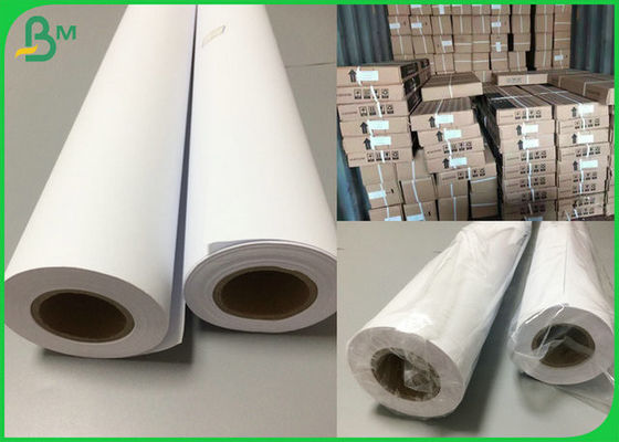 24 Inch 36 Inch White CAD Printing Paper 2inch Core For Architectural Design