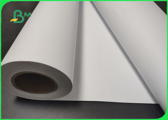 Wood Pulp 914 * 50m CAD Plotter Paper Roll For Inkjet Printing Waterproof