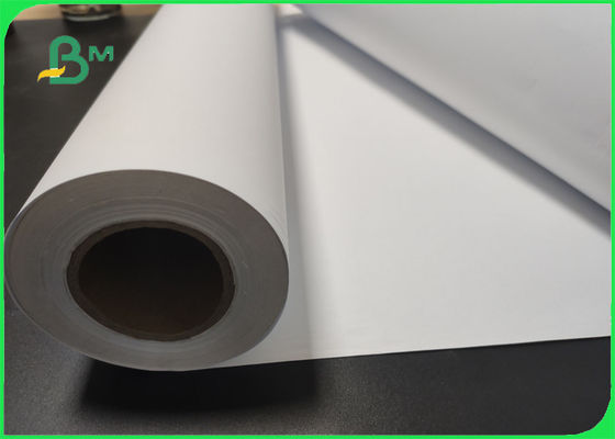 80gsm 20lb White CAD Plotter Paper Roll For Printing Good ink absorbing