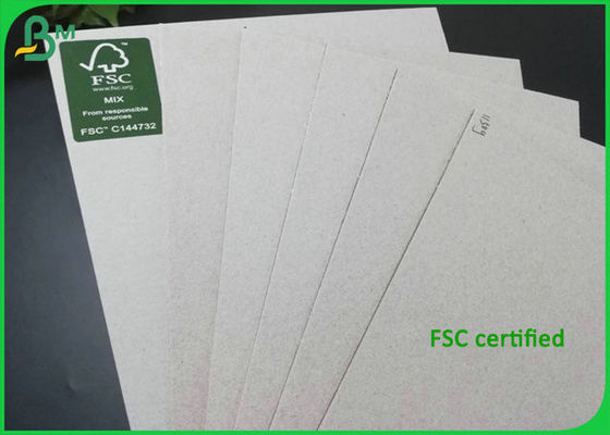 Uncoated 2mm Grey Hard Board Recycled Pulp High Stiffness For Making Gift Box