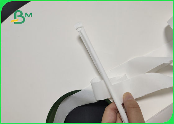 Biodegradable Fda Approved 32mm 44mm 24 26 28gsm Food Straw Wrapping Paper For Drinking Straw