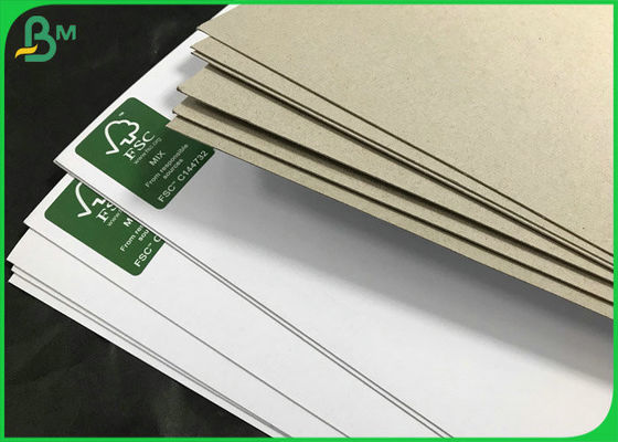 Recycled Pulp White Surface Brown back board 230g 300g Duplex Packaging Paper