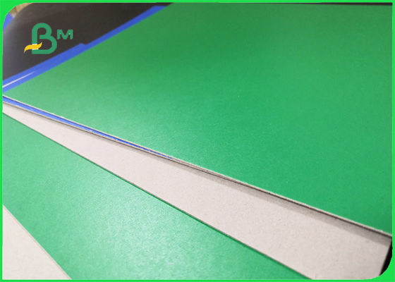 1mm 1.2mm Green / Blue Covered Grey Paperboard For File Folders Laminated