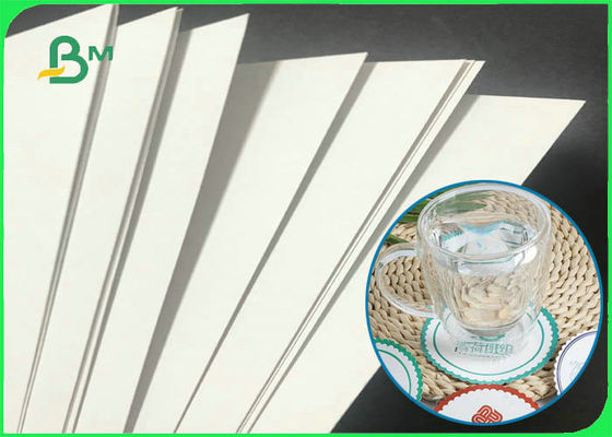 Strong Absorption 0.9mm 1.0mm 1.2mm White Uncoated Paper In Sheet For Coasters