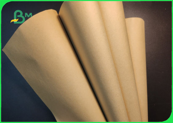 Wood Pulp 40gsm 50gsm Brown Kraft Paper For Shopping Bag Tear Resistance