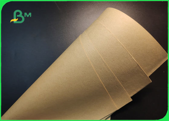 Food Grade 1100mm Brown Kraft Paper Roll For Shoe Box Folding Resistance