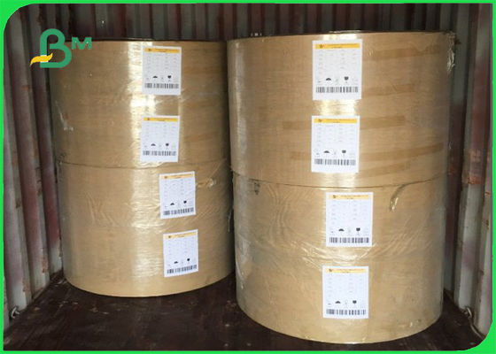 70gsm 75gsm Natural Brown Kraft Paper Grocery Bags Material Jumbo Roll