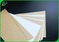 Front Side White Coated Brown Kraft Paper Customized 250gsm For Take - Out Tray